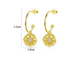 'Fermilde' Earrings - 18K Gold & Sterling Silver