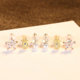 'Miriana' Set of Earrings - 18K Gold & Sterling Silver