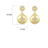 'Otilde' Earrings - 18K Gold & Sterling Silver