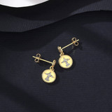 'Otilde' Earrings - 18K Gold & Sterling Silver