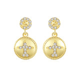 'Otilde' Earrings - 18K Gold & Sterling Silver