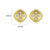 'Aldobranda' Earrings - 18K Gold & Sterling Silver