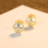 'Aldobranda' Earrings - 18K Gold & Sterling Silver