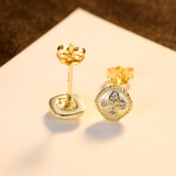 'Aldobranda' Earrings - 18K Gold & Sterling Silver