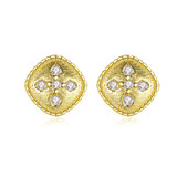 'Aldobranda' Earrings - 18K Gold & Sterling Silver