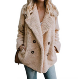 Buttoned Teddy Coat