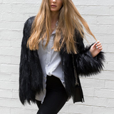 Mongolian Faux Fur Jacket