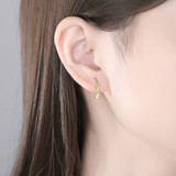 'Giliana' Earrings - 18K Gold & Sterling Silver