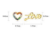 'Anzia' Earrings - 18K Gold & Sterling Silver