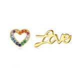'Anzia' Earrings - 18K Gold & Sterling Silver