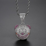 'BITTING AVE' Clown 5ct Necklace - 18K Gold Finish
