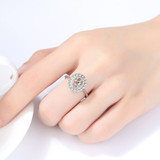 925 Sterling Silver Peridot Ring Jewelry