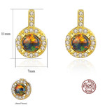 925 Sterling Silver Jewelry Opal Earrings