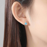 925 Sterling Silver Jewelry Opal Earrings