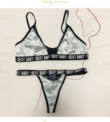 Sexy Mesh transparent Active Bra Seamless Thong lingerie Set