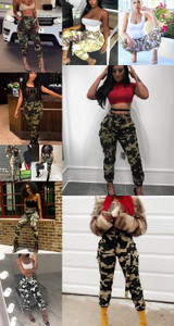 Stylish Modern Casual High Waist Military Camouflage Harem Pants