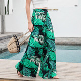 's Casual Retro Print Bohemian Beach Pants