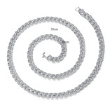 18ct White Gold Finish Jewelry Cubic Zirconia Necklace