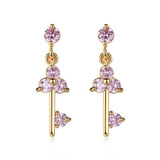 18ct Gold Finish Fashion Jewelry Drop Dangle Earrings