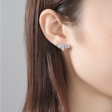 Gold Finish Fashion Jewelry Stud Earrings