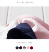 Low Rise Cotton G-String Thong Panties String Underwear Low Rise Cotton G-String Thong Panties String Underwear