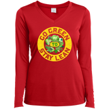 Ladies' LS Performance V-Neck T-Shirt Go Green