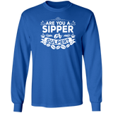 Long-Sleeve Ultra Cotton Men's T-Shirt Are You A Sipper