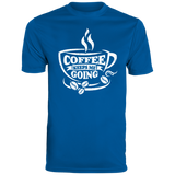 Short-Sleeve Men's Wicking T-Shirt Coffee Keeps Me Going
