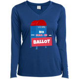 Ladies' LS Performance V-Neck T-Shirt No Mail-In Ballot