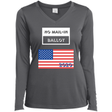 Ladies' LS Performance V-Neck T-Shirt No Mail-In Ballot