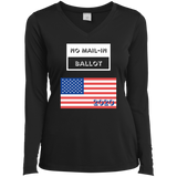 Ladies' LS Performance V-Neck T-Shirt No Mail-In Ballot