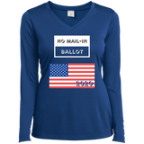 Ladies' LS Performance V-Neck T-Shirt No Mail-In Ballot