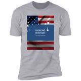 Men's Premium Short Sleeve T-Shirt Americans Never Quit