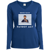 Ladies' LS Performance V-Neck T-Shirt Patriot Act Show