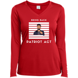 Ladies' LS Performance V-Neck T-Shirt Patriot Act Show