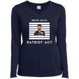 Ladies' LS Performance V-Neck T-Shirt Patriot Act Show