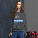 Women's Sweatshirt Patriot Act Show Support