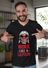 Short-Sleeve Men's Cotton T-Shirt Work Like A Captain