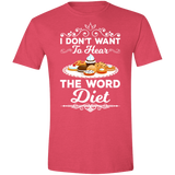 Short-Sleeve Men's T-Shirt No Diet Word