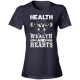 Short-Sleeve Womens T-Shirt Health & Hearts Short-Sleeve Womens T-Shirt Health & Hearts