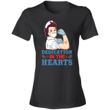 Short-Sleeve Womens T-Shirt Hearts To Nurses