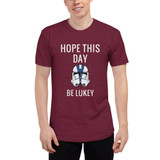 Short-Sleeve Men's Tri-Blend Track Shirt Lukey Day