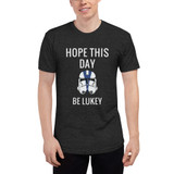 Short-Sleeve Men's Tri-Blend Track Shirt Lukey Day