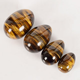 Undrilled natural Tiger eye Yoni Egg  Pelvic Kegel Exercise Jade Egg Tightening Vaginal Muscle crystal ball massage stone