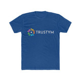 Trustym Men's Cotton Crew Tee Blue