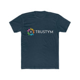 Trustym Men's Cotton Crew Tee Blue