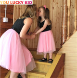 Mama & daughter black tutu matching dresses
