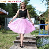 Mama & daughter black tutu matching dresses