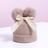Knitted Pompom Beanie