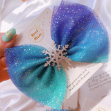 Snowflake Crystal Hair Clips